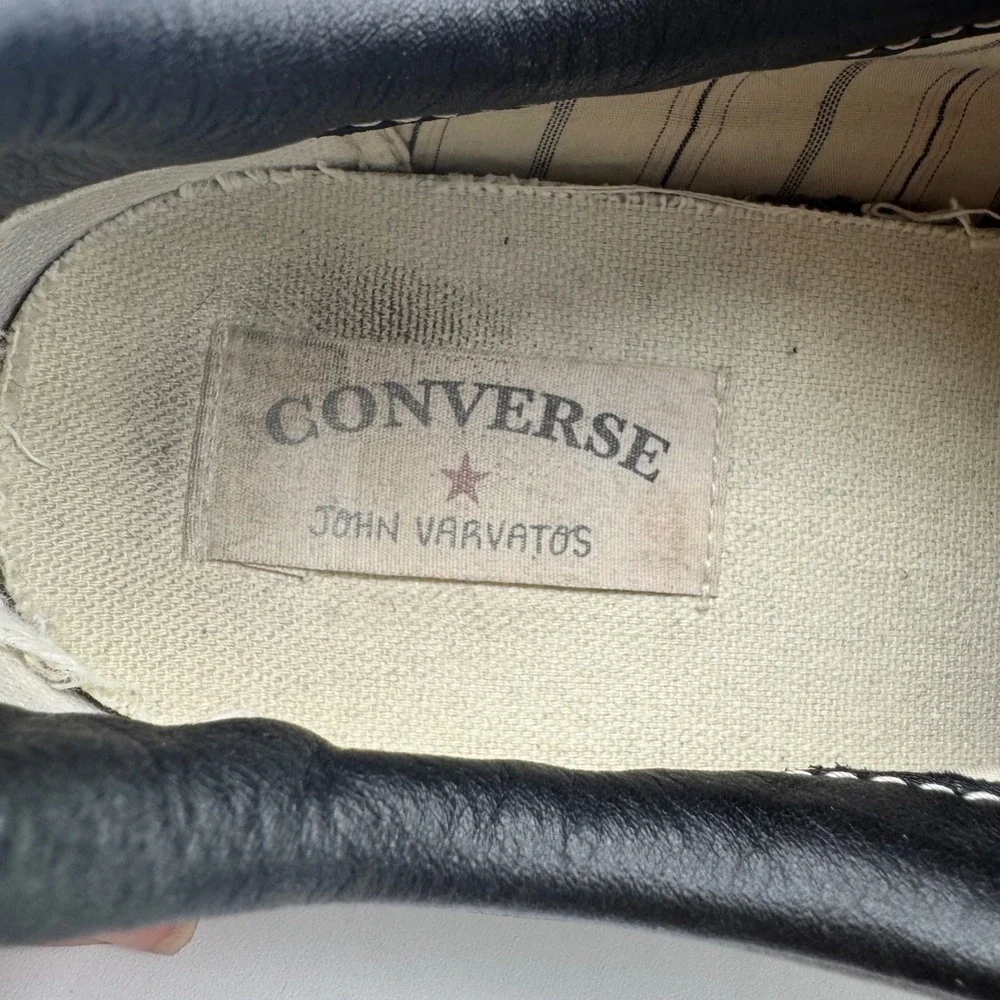 Converse john varvatos Leather One Star 127722C Charcoal/off Men Sz 9 US 42.5 EU - Picture 7 of 7